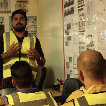 Safety communication in training for construction class