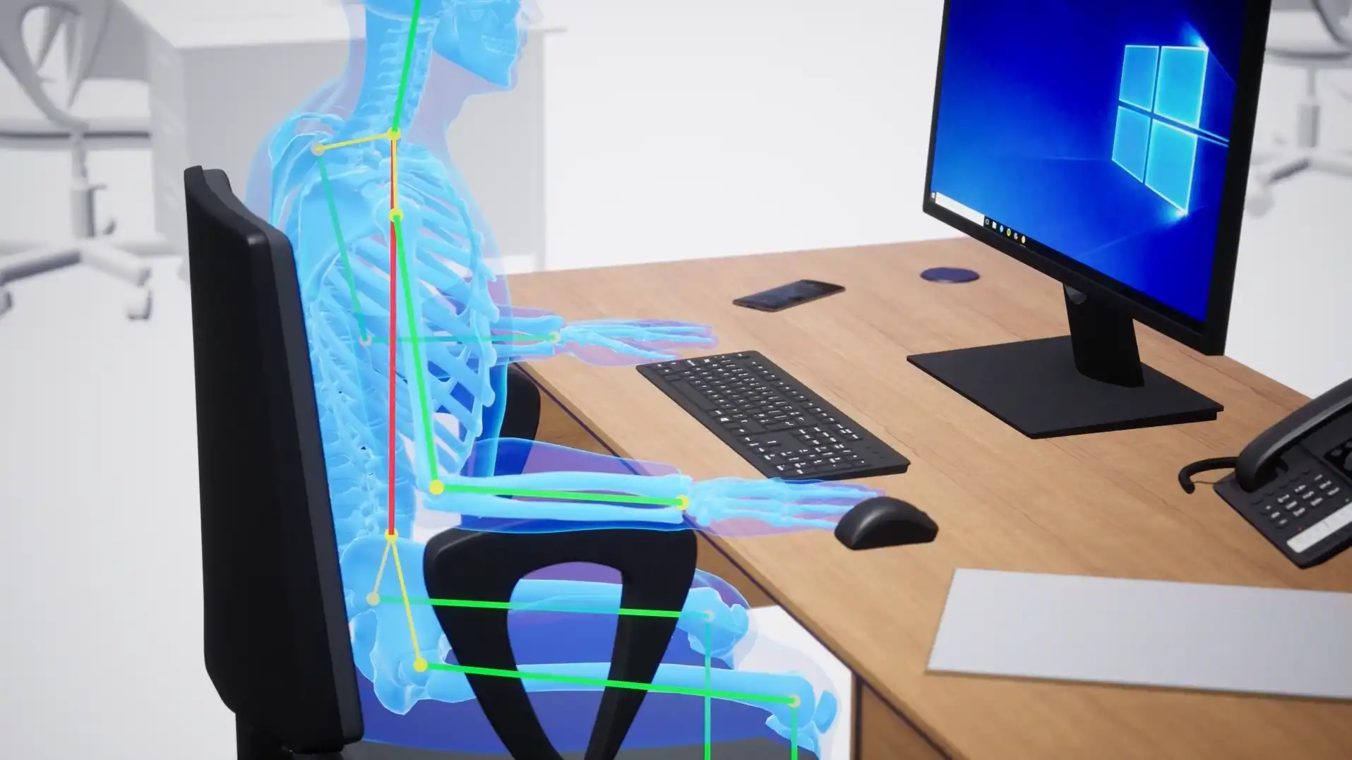 3D animated ergonomics safety