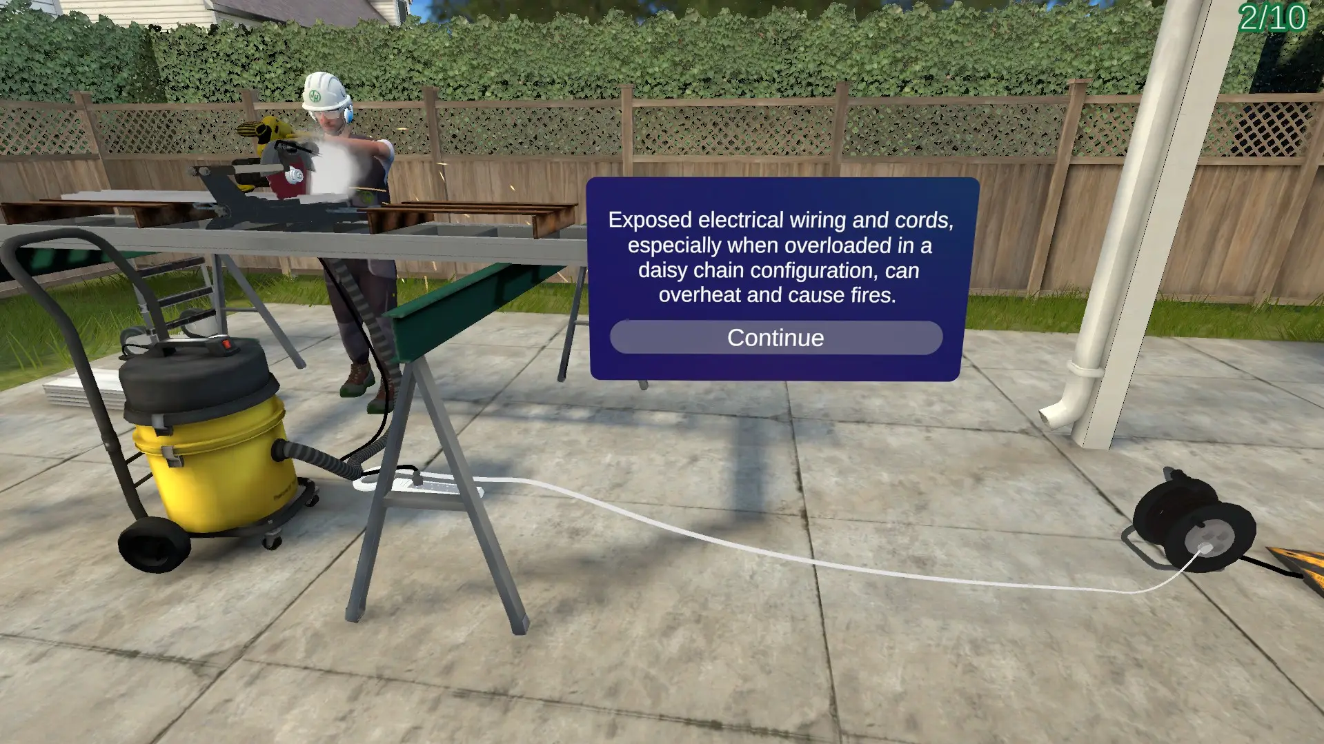 Daisy Chained Wiring - As shown in our hazard hunt simulation